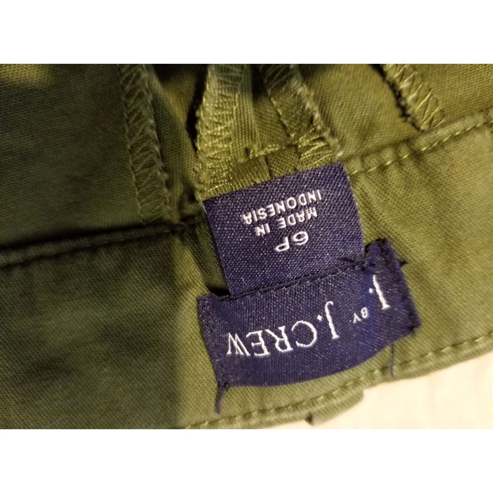 J.Crew VINTAGE J.CREW Green Chino Pants Womens 6P Petite Slim Pants Trouser Slacks Size 28" / US 6 / IT 42 - 5 Thumbnail