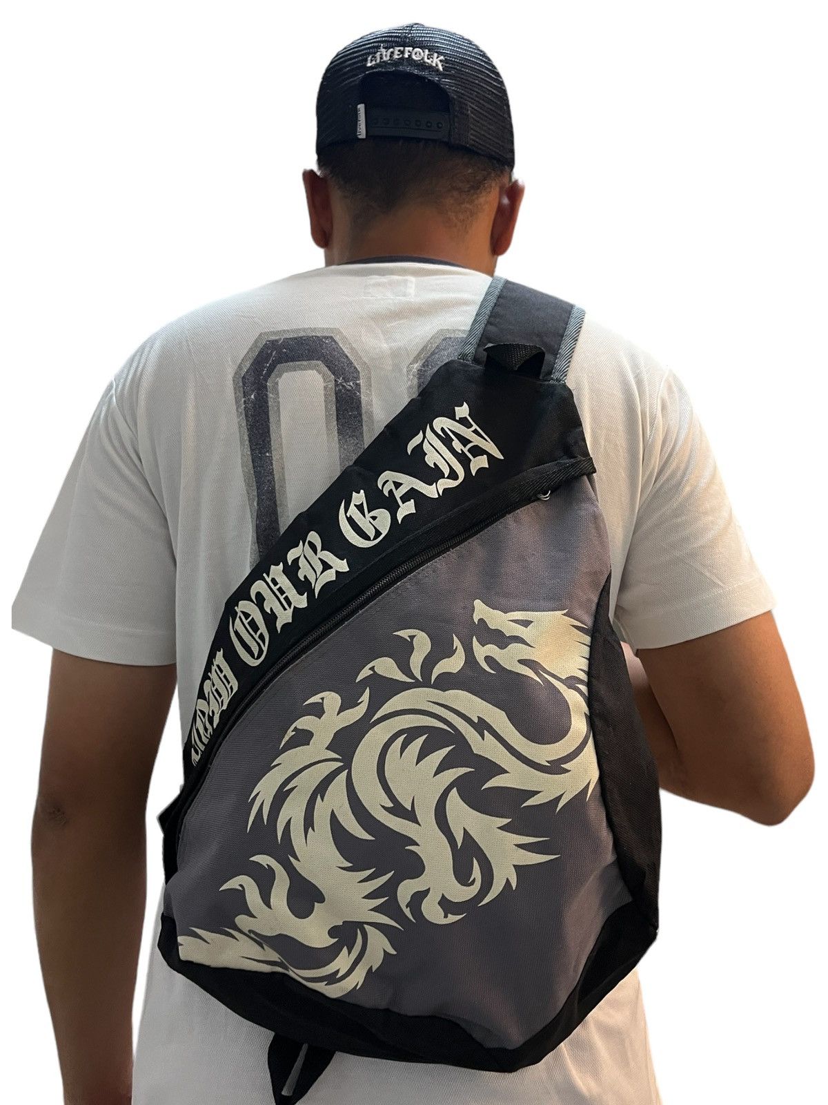 Japanese Brand Vintage Dragon Tattoo Crossbody Bag Size ONE SIZE - 2 Thumbnail