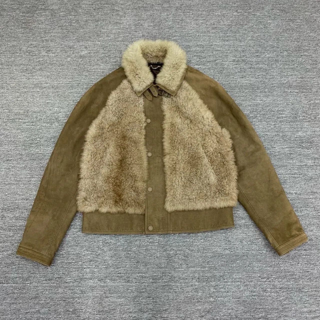 Louis Vuitton lv brown shearling leather outerwear coat. Size US XXL / EU 58 / 5 - 1 Thumbnail