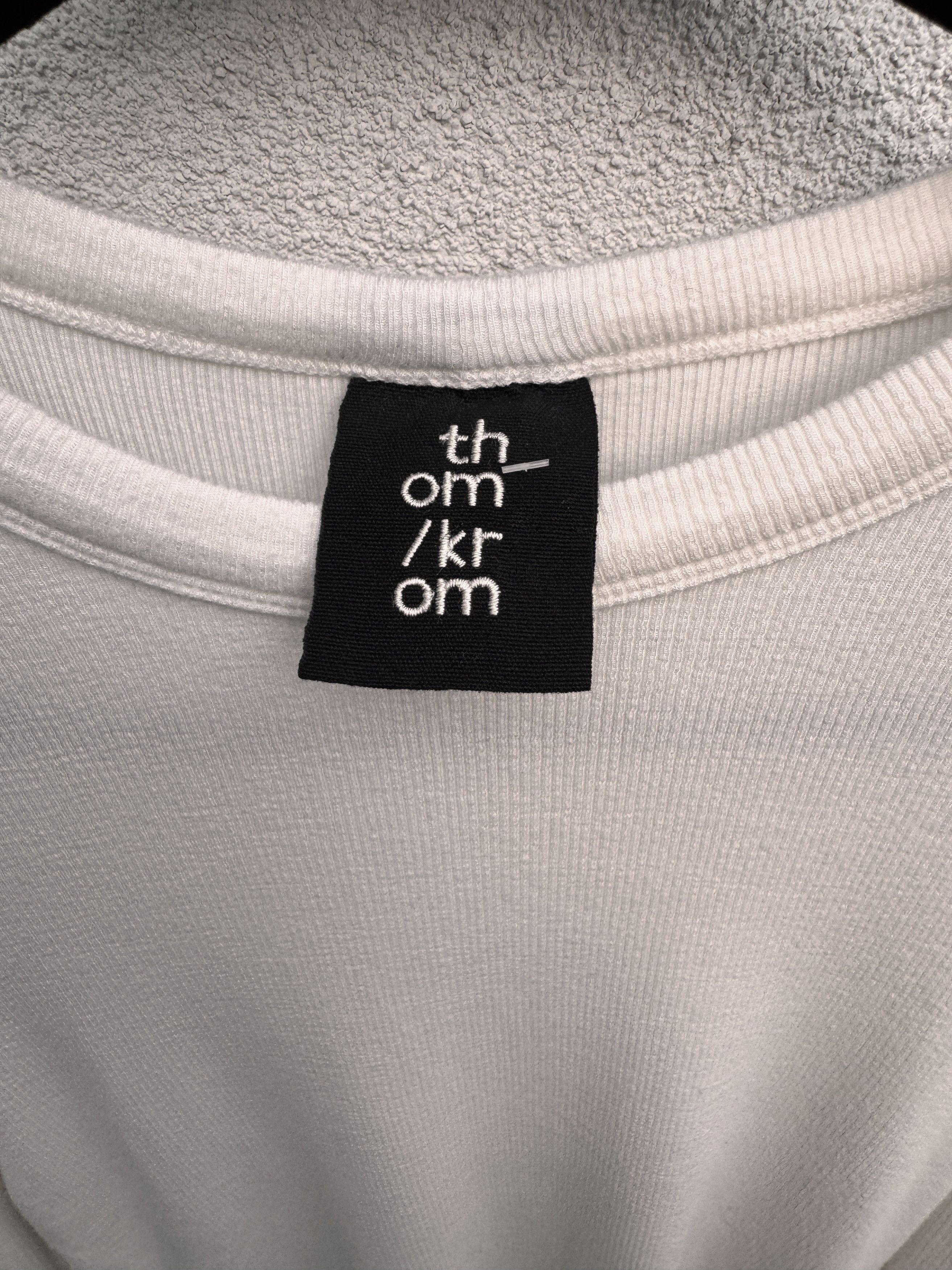 Thom Krom Thom Krom Off-White Cut-Outs Long Sleeve Tshirt XS Size XS / US 0-2 / IT 36-38 - 3 Thumbnail