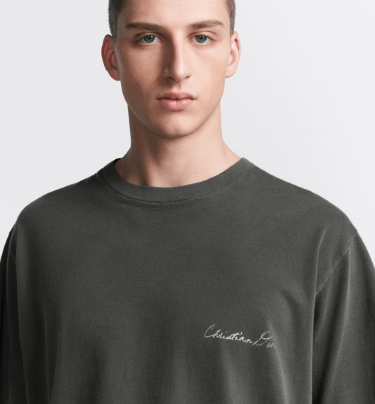 Dior o1w1db10525 493J69 Relaxed-Fit T-Shirt in Black Size US M / EU 48-50 / 2 - 6 Thumbnail