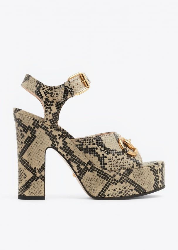 Gucci Gucci Horsebit High Sandals SIZE 40 Size ONE SIZE - 1 Thumbnail