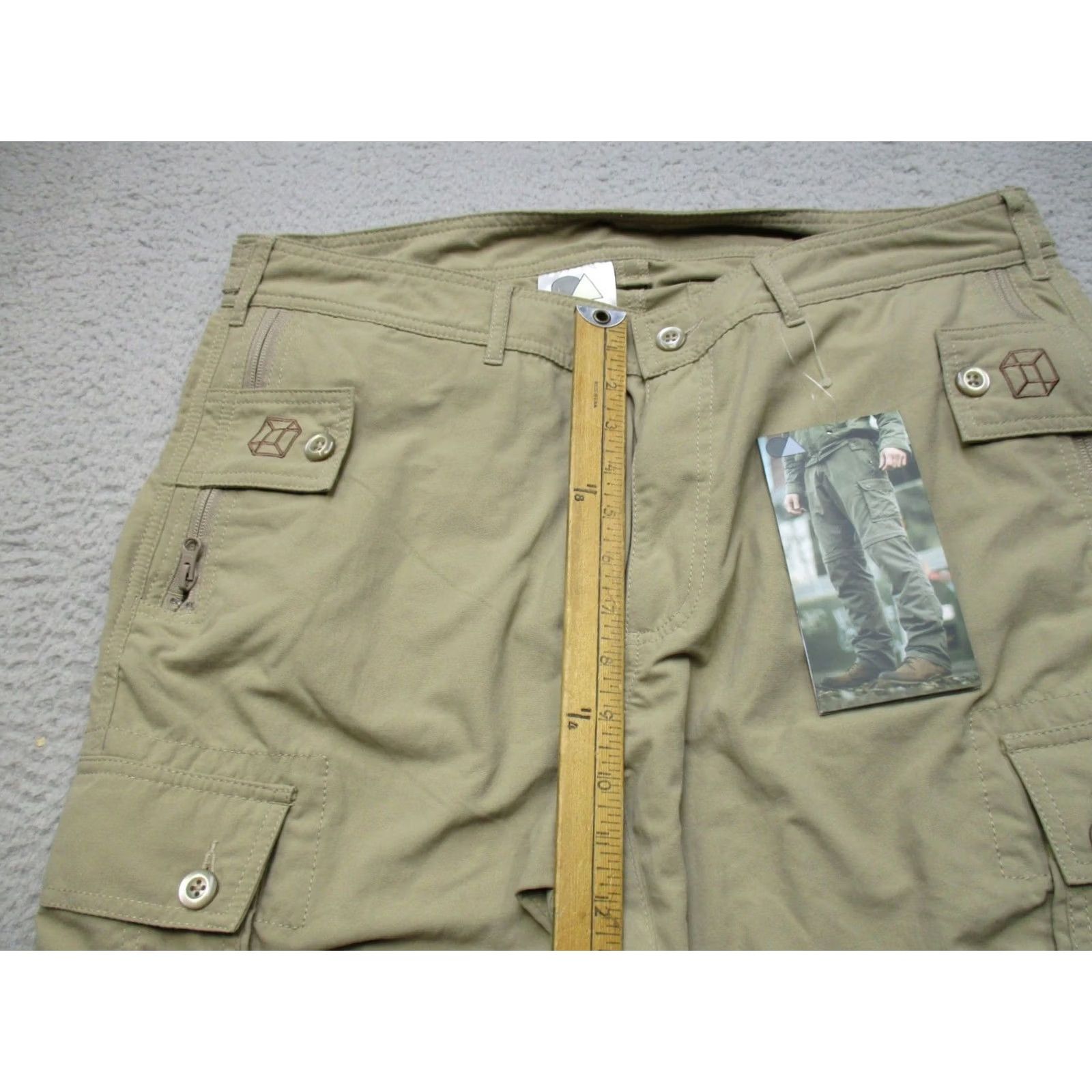Vintage Clothing Arts Adventure Traveler Pants Mens 36x32 Nylon Cargo Travel Beige Pacsafe Size US 36 / EU 52 - 5 Thumbnail