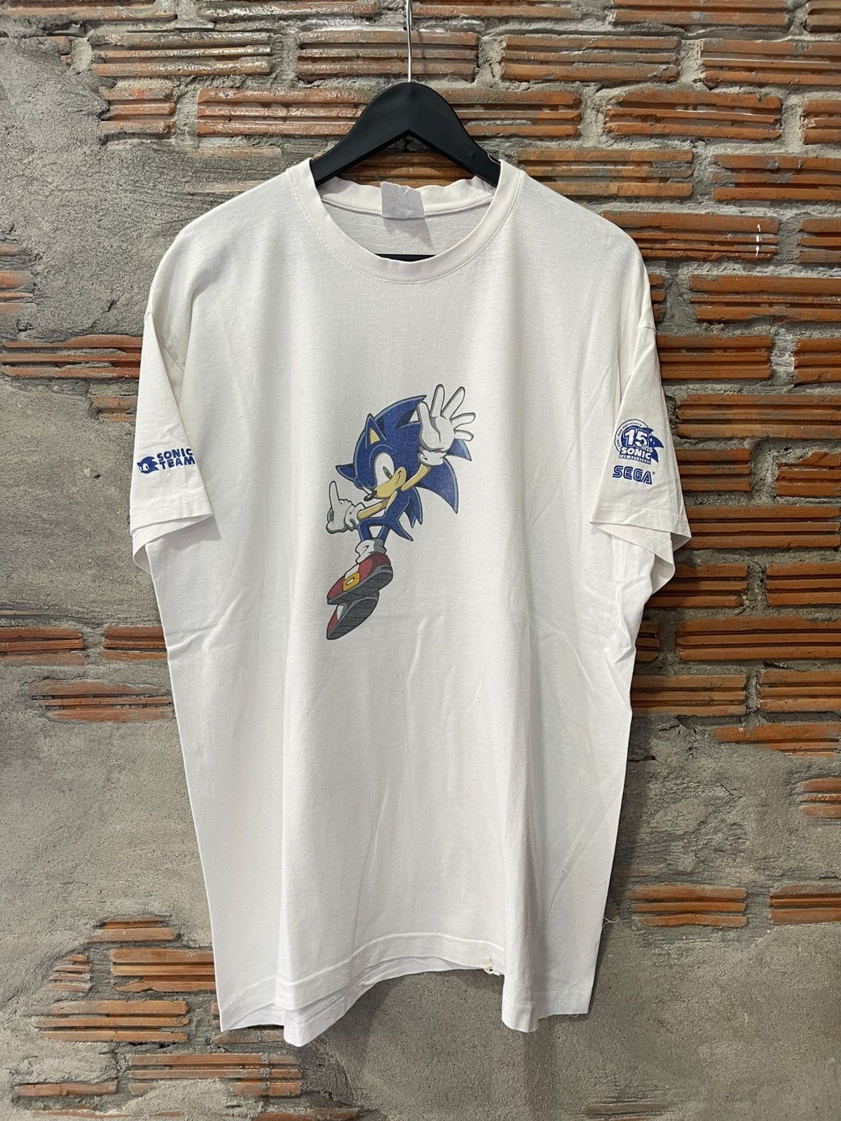 Nintendo Sonic The Hedgedog 15 Anniversary Sega 2006 Promo T shirt Size US L / EU 52-54 / 3 - 2 Thumbnail