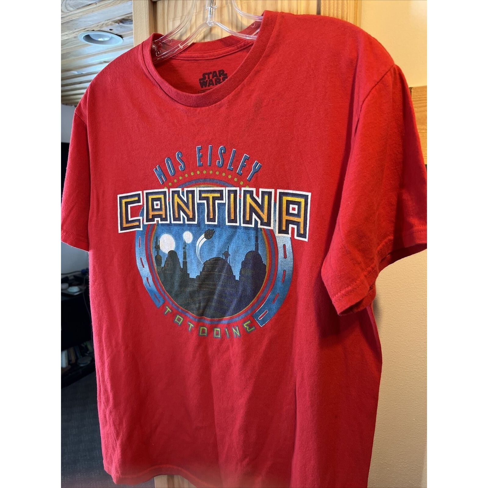 Star Wars Star Wars Mens M Red Mos Eisley SS Graphic Print Cotton Tee Size US M / EU 48-50 / 2 - 7 Thumbnail