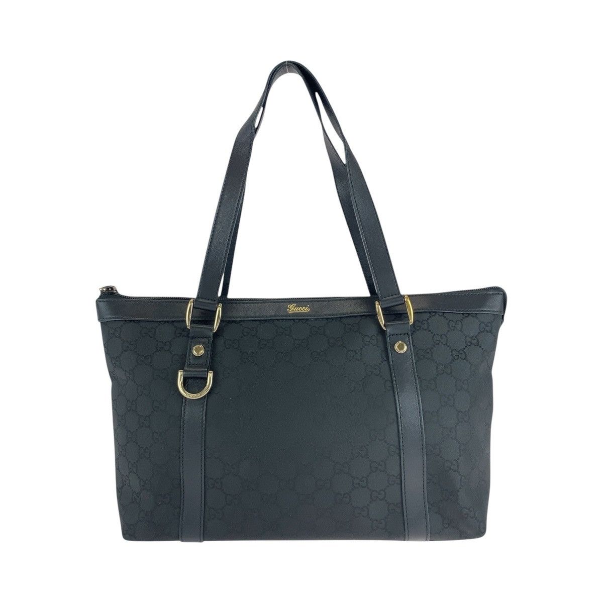 Gucci Gucci GG Canvas/leather 2Way Tote Bag 272399 Canvas Shoulder Bag 272399 in Black, Women's