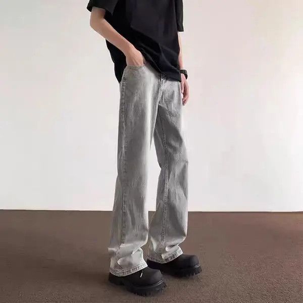 Japanese Brand Masaki x naga Washed Smokey Grey Aged Relaxed Jeans Size US 34 / EU 50 - 3 Thumbnail