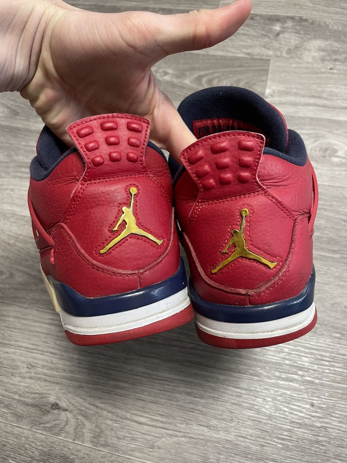 Nike Air Jordan 4 Retro FIBA Fire Red Sneakers OG Size 44.5