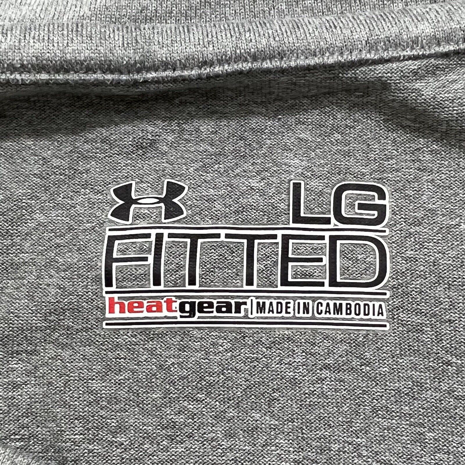 Under Armour Under Armour HeatGear Short Sleeve Athletic Gray T Shirt Size L / US 10 / IT 46 - 3 Thumbnail