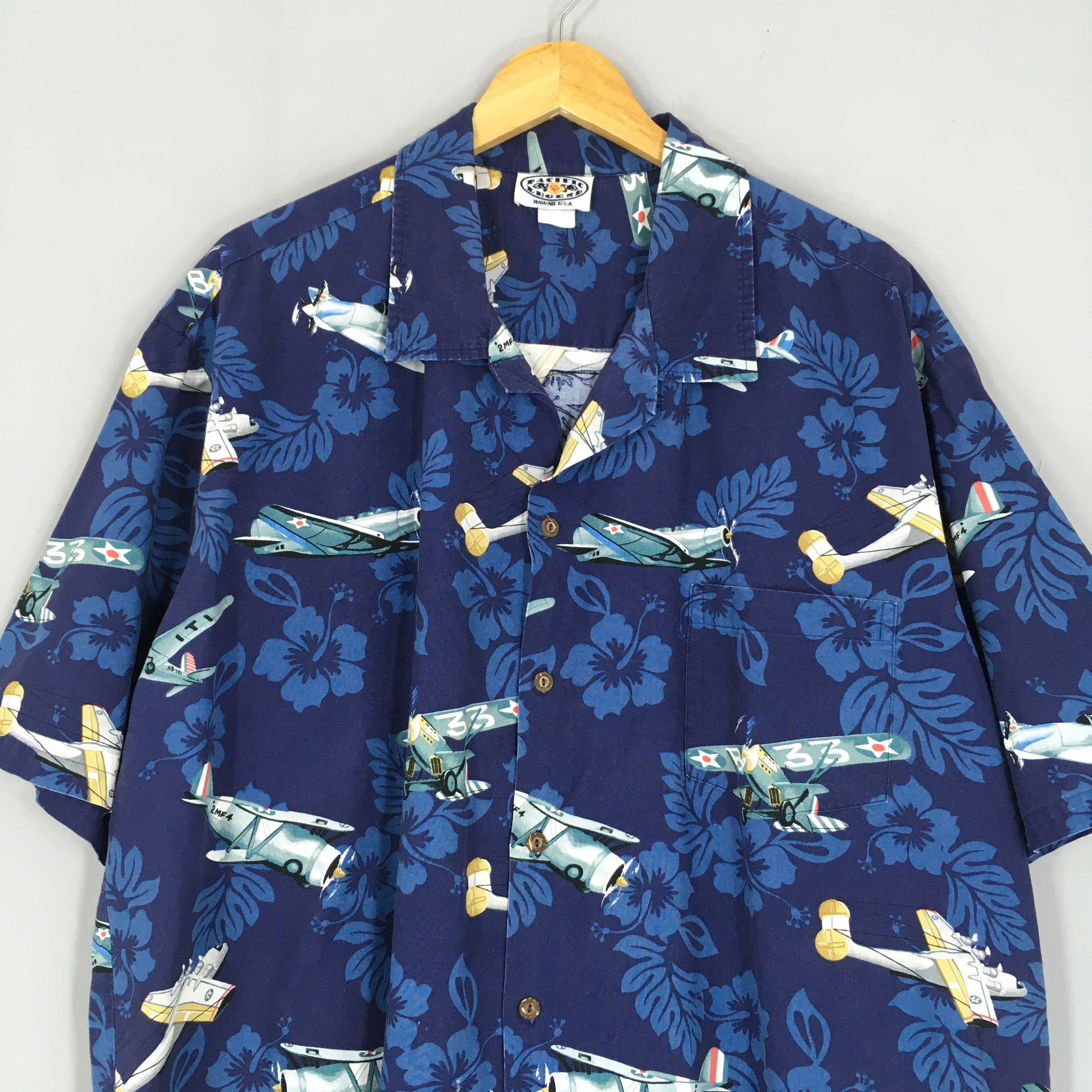 Pacific Legend Vintage 90s Pacific Legends Hawaiian Cotton Shirt Oversize Size US XXL / EU 58 / 5 - 2 Thumbnail