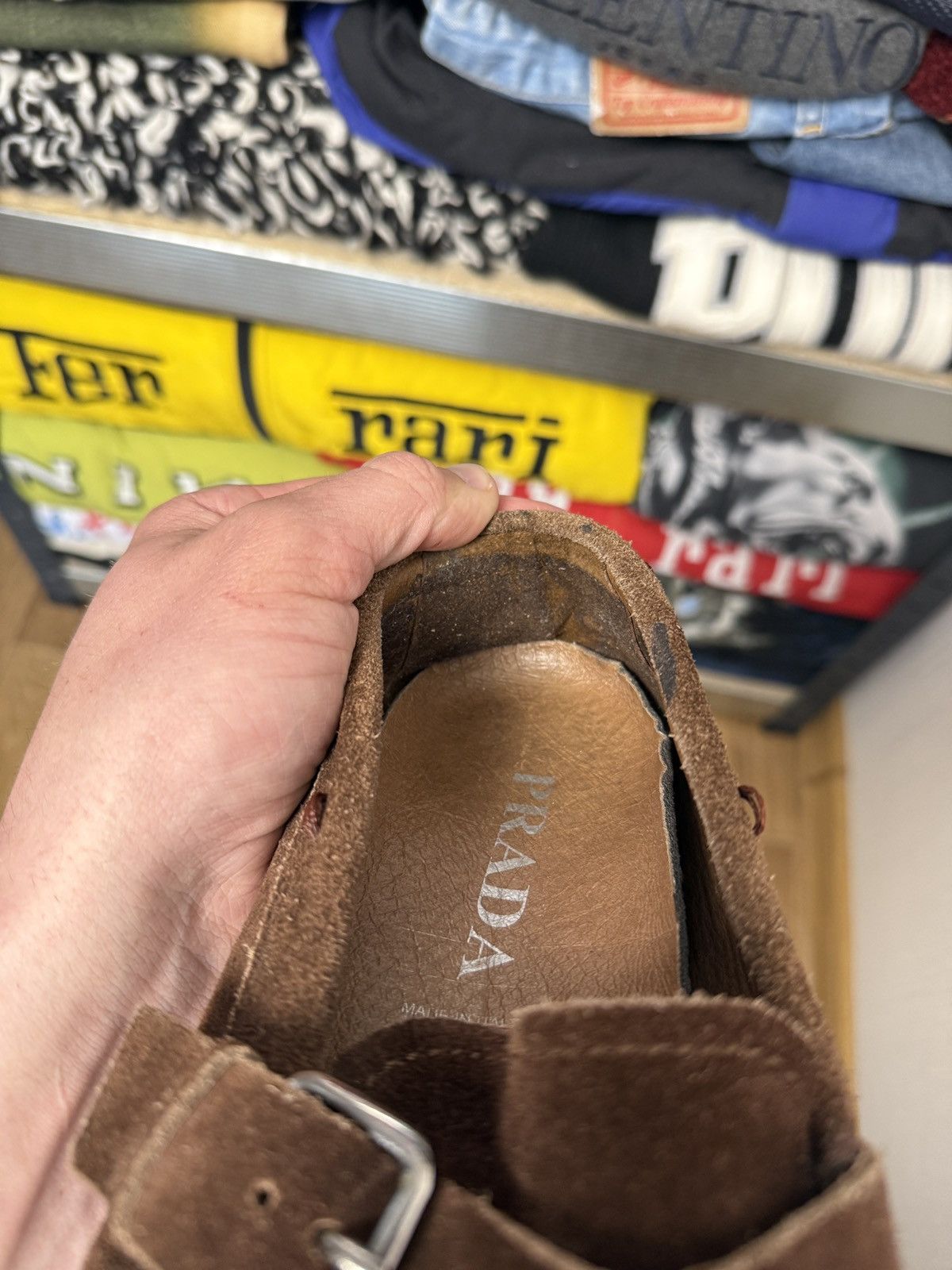 Prada Prada Leather Loafers Luxury Size US 7 / EU 40 - 11 Thumbnail