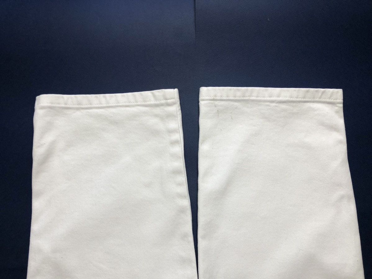 Jil Sander SS11 Jil Sander by Raf Simons white cotton denim pants Size US 32 / EU 48 - 8 Thumbnail