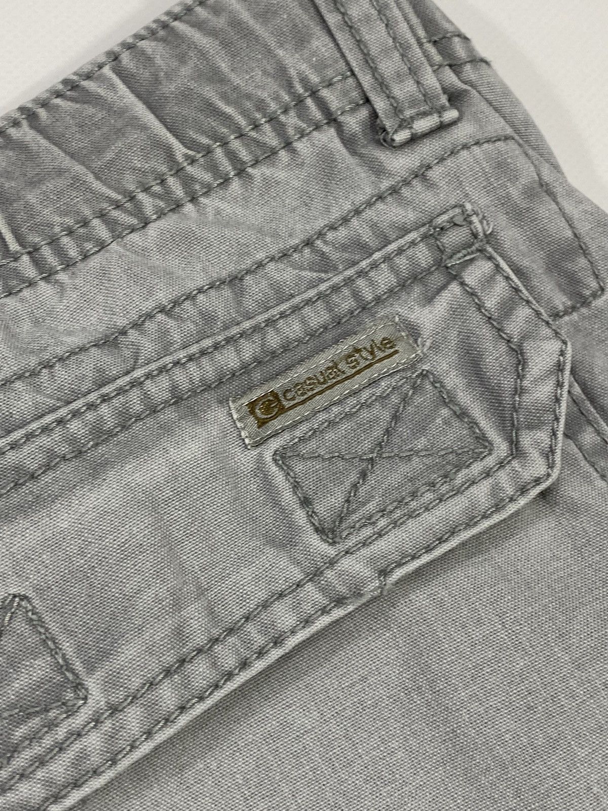 Vintage Vintage 90s Cargo Stonewashed Grey Work Low Rise Pants Size US 38 / EU 54 - 16 Thumbnail