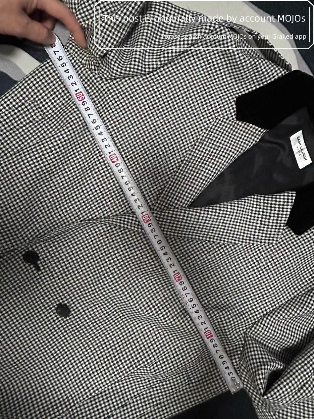 Saint Laurent Paris Sz 50 Saint Laurent Paris Black & White Plaid Jacket mojos11 Size US M / EU 48-50 / 2 - 5 Thumbnail