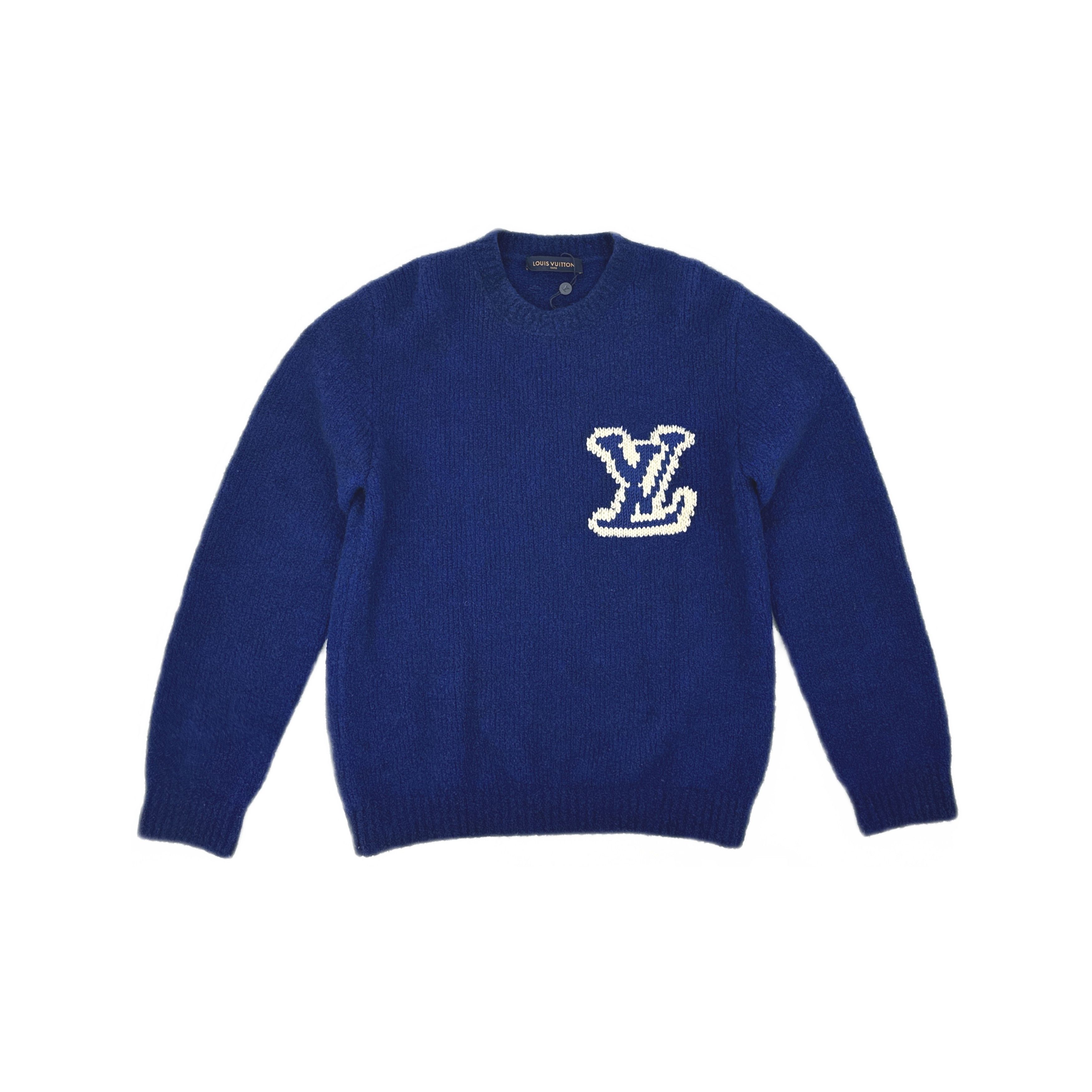 Louis Vuitton Louis Vuitton Intarsia Logo Wool Sweater XL Size US XL / EU 56 / 4 - 1 Thumbnail
