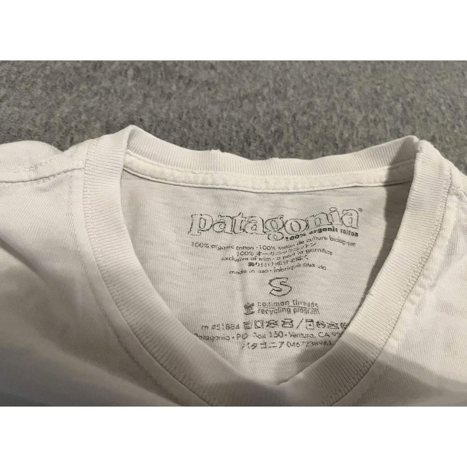Patagonia Patagonia T-Shirt White S Mens Short Sleeve Music Ziggy Marley Jamaica Environment Trust Shirt Size US S / EU 44-46 / 1 - 2 Thumbnail