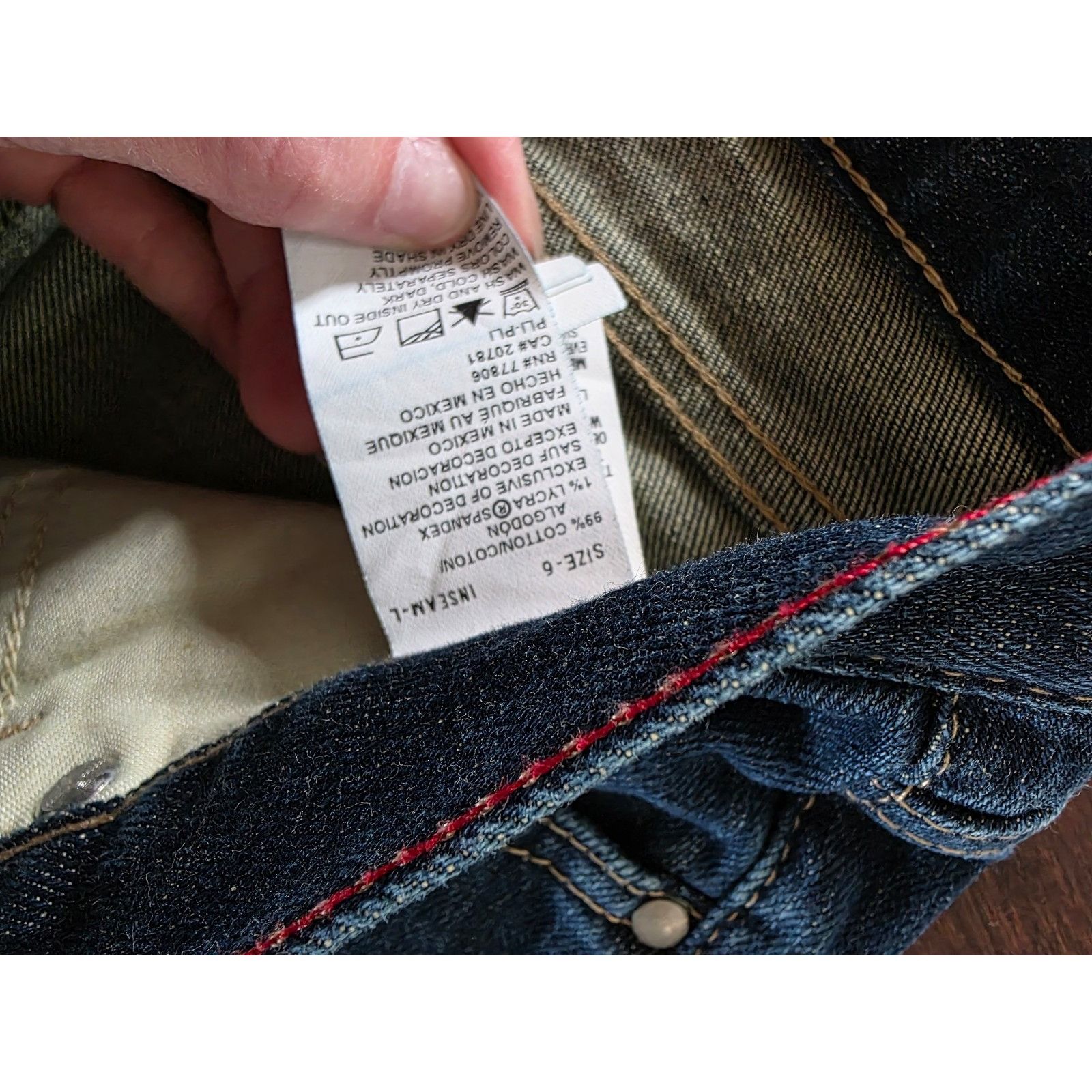 Tommy Hilfiger Women's Tommy Hilfiger Low Rise Flare Jeans Size 6 L Size 31" - 5 Thumbnail