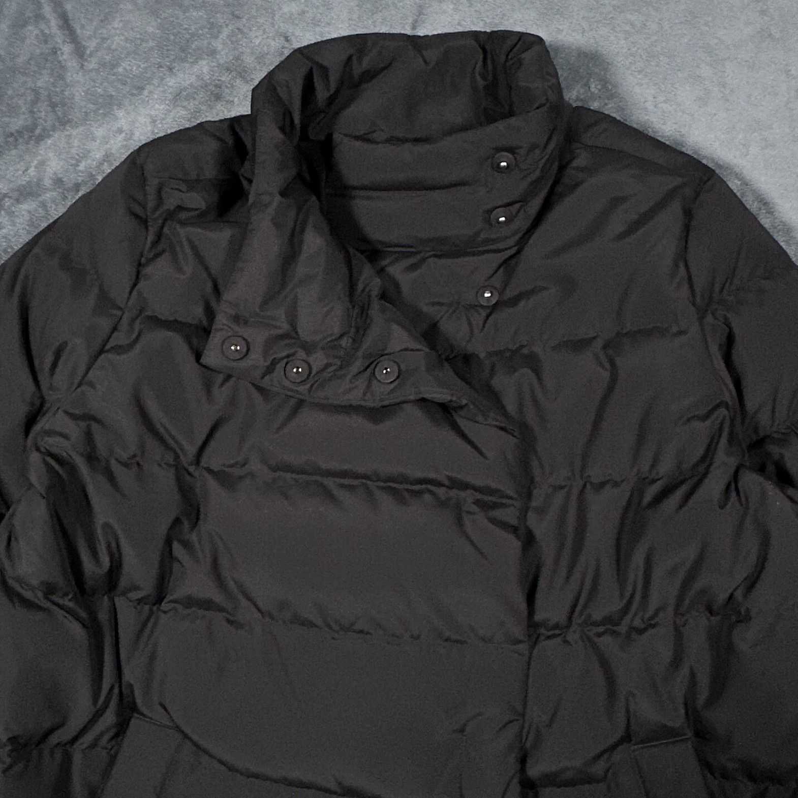 J. Jill J Jill Down Puffer Coat Womens Large Black Asymmetrical Snap Outdoor Warm Cozy Coat Size L / US 10 / IT 46 - 6 Thumbnail