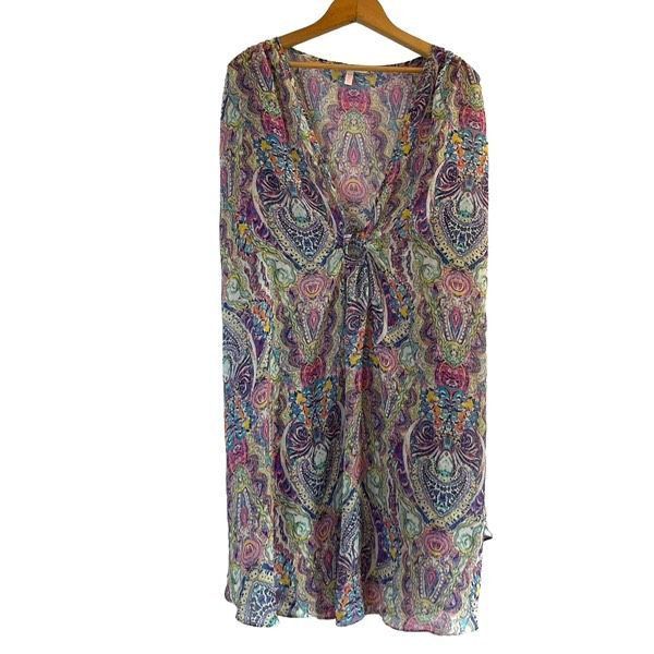 Victoria's Secret Victoria’s Secret silky sheer psychedelic paisley caftan Size ONE SIZE - 3 Thumbnail
