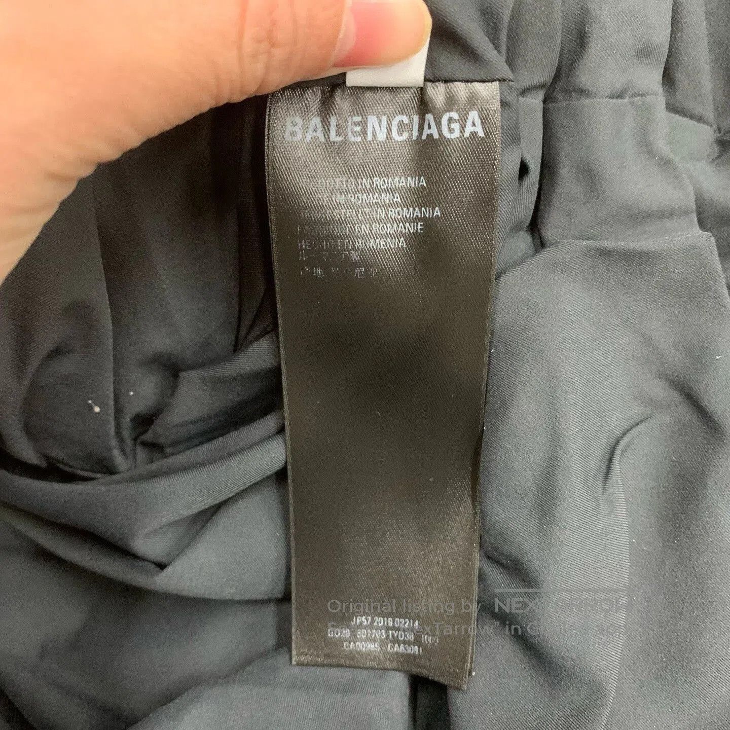 Balenciaga black short puffer jacket with buckle. Size S / US 4 / IT 40 - 7 Thumbnail