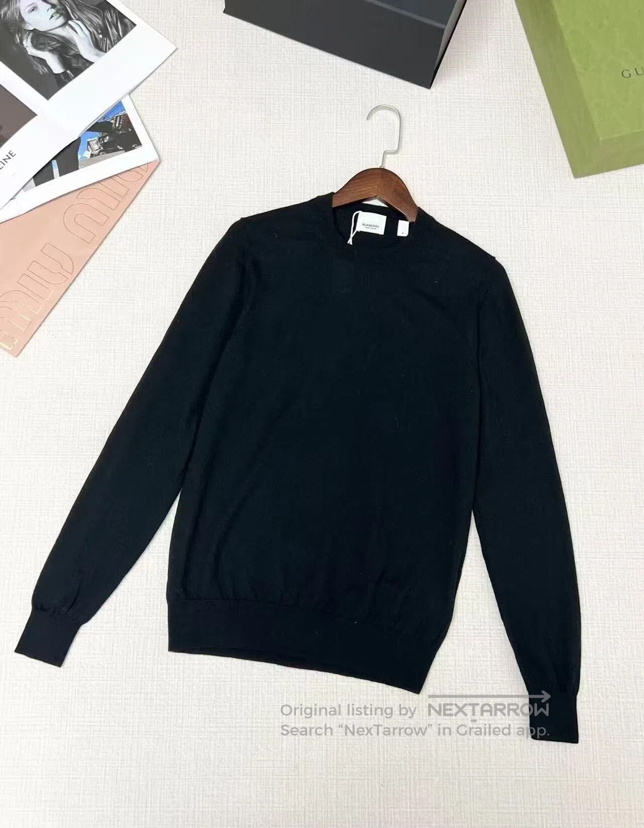 Burberry Burberry Wool Crew Neck Knit Sweater. Size US M / EU 48-50 / 2 - 1 Thumbnail