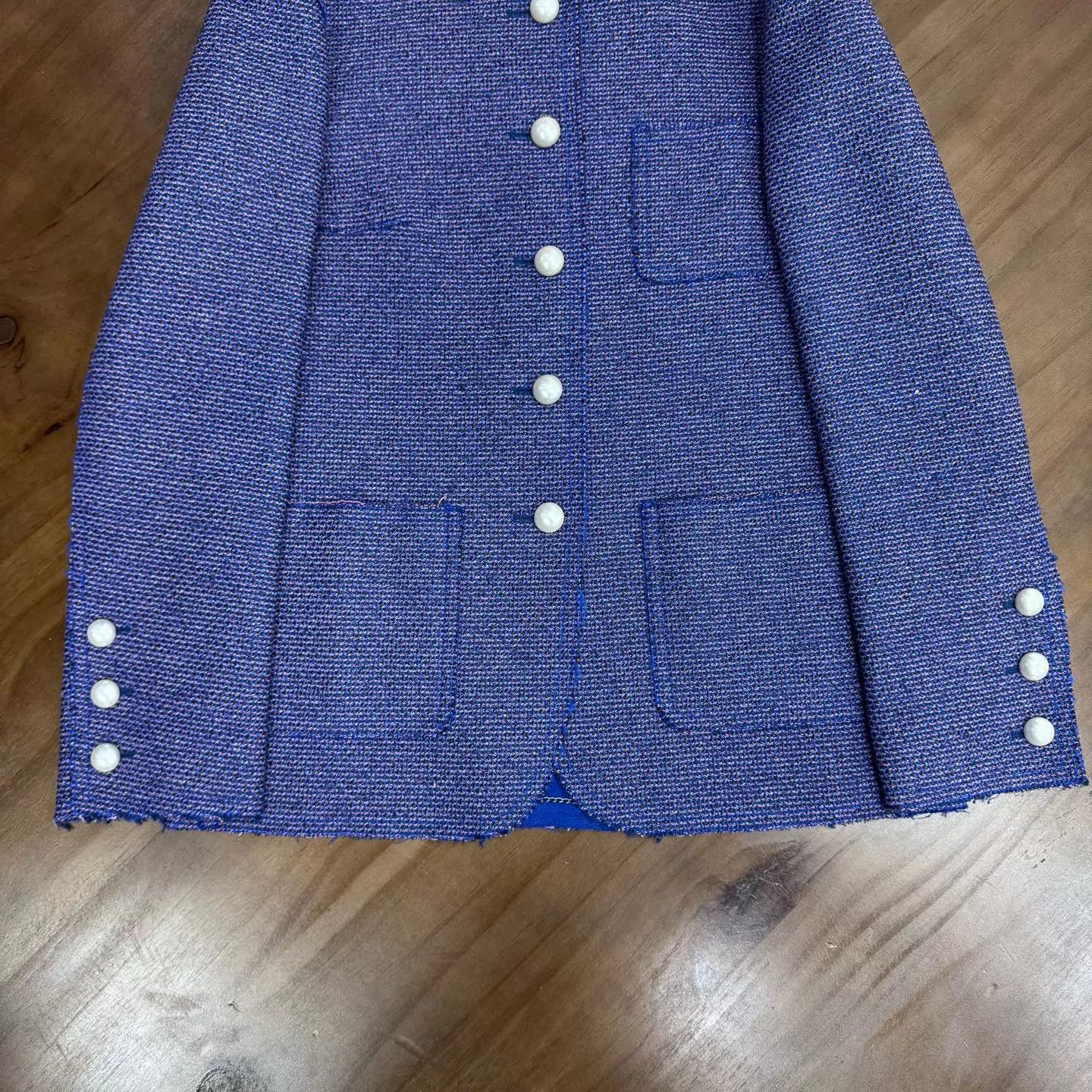 Chanel Chanel Purple Pearl-Buttoned Jacket 34 Size XS / US 0-2 / IT 36-38 - 3 Thumbnail