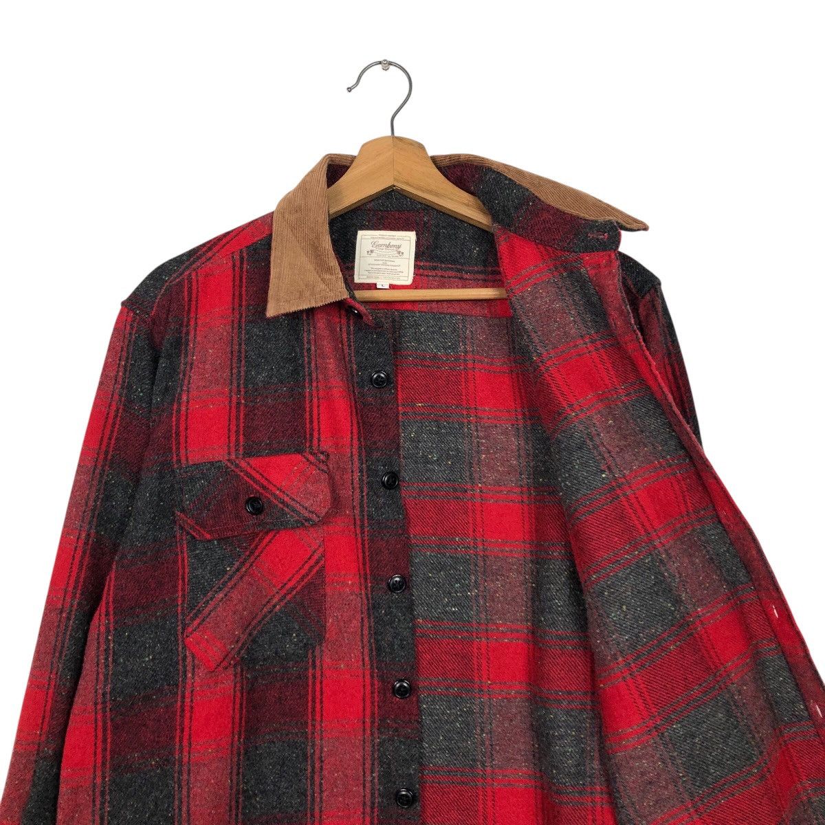 Flannel × Japanese Brand × Vintage 📌Vintage Wool Shirt Jacket Tartan Gembony Issey Miyake Size US L / EU 52-54 / 3 - 13 Thumbnail