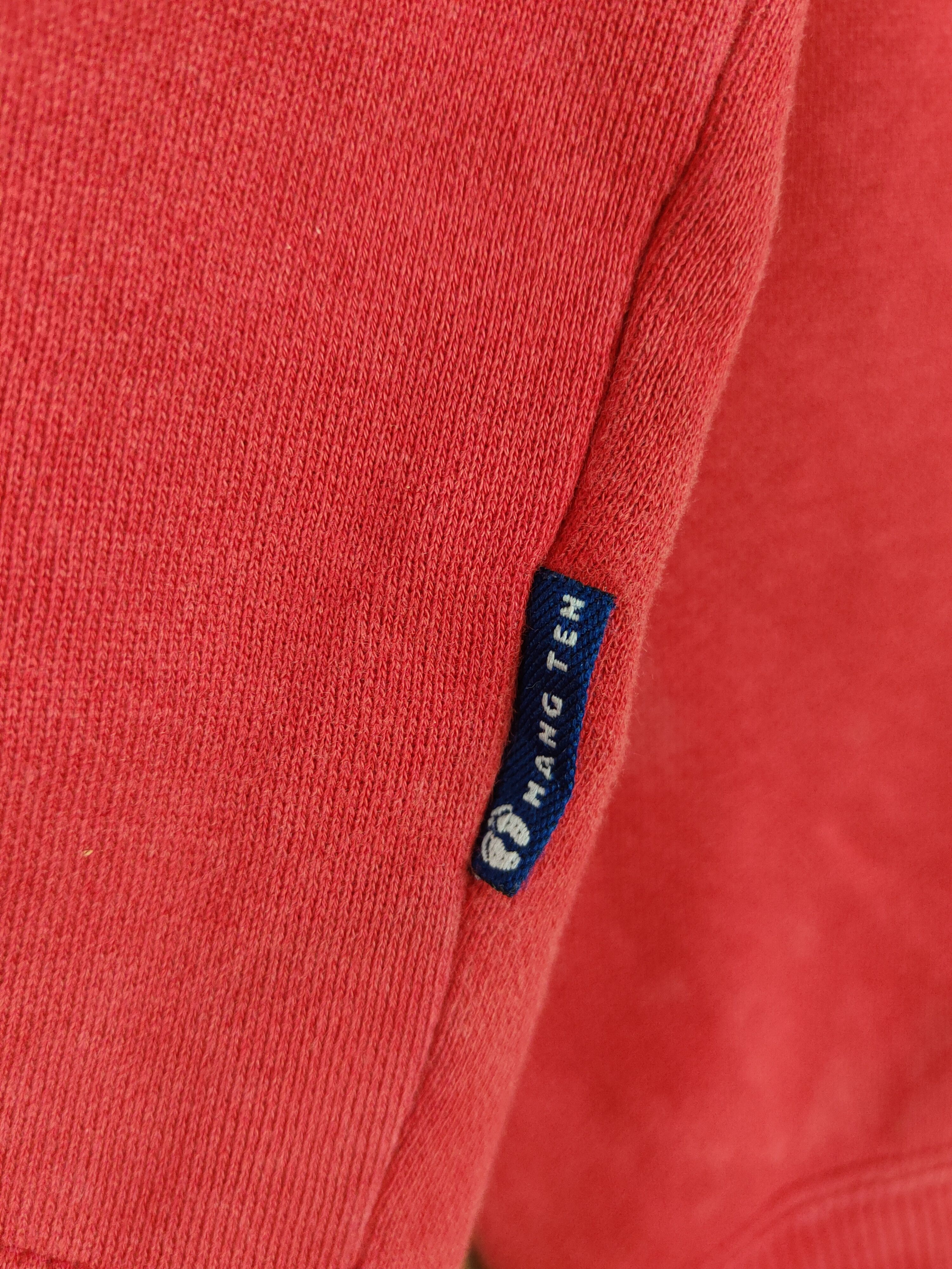 Hang Ten × Japanese Brand × Vintage Hang Ten japan vintage Red Hoodie Sweatshirts #W1129 Size US M / EU 48-50 / 2 - 7 Thumbnail
