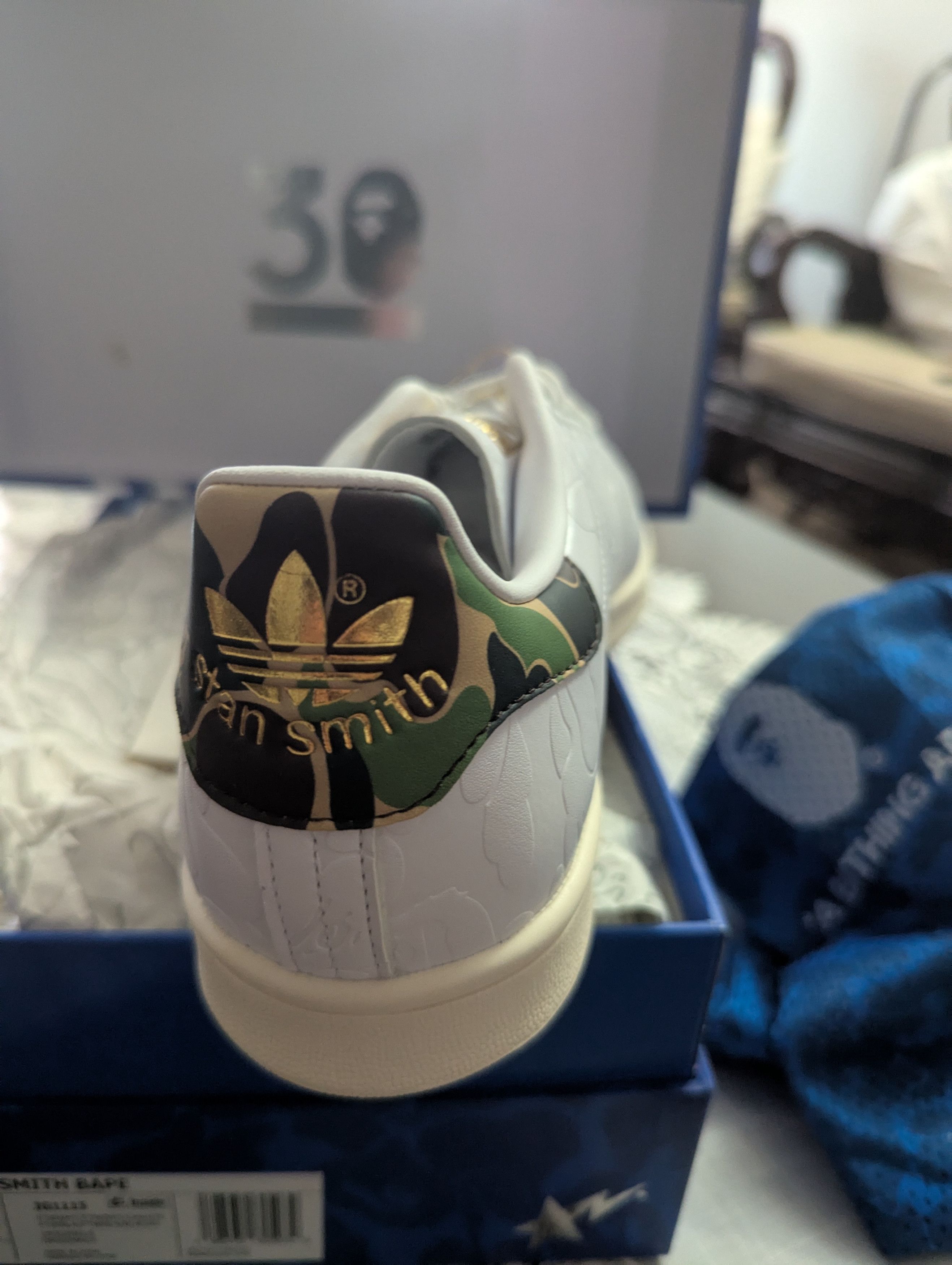 Adidas × Bape Bape + Adidas Stan Smith Size US 9.5 / EU 42-43 - 6 Thumbnail