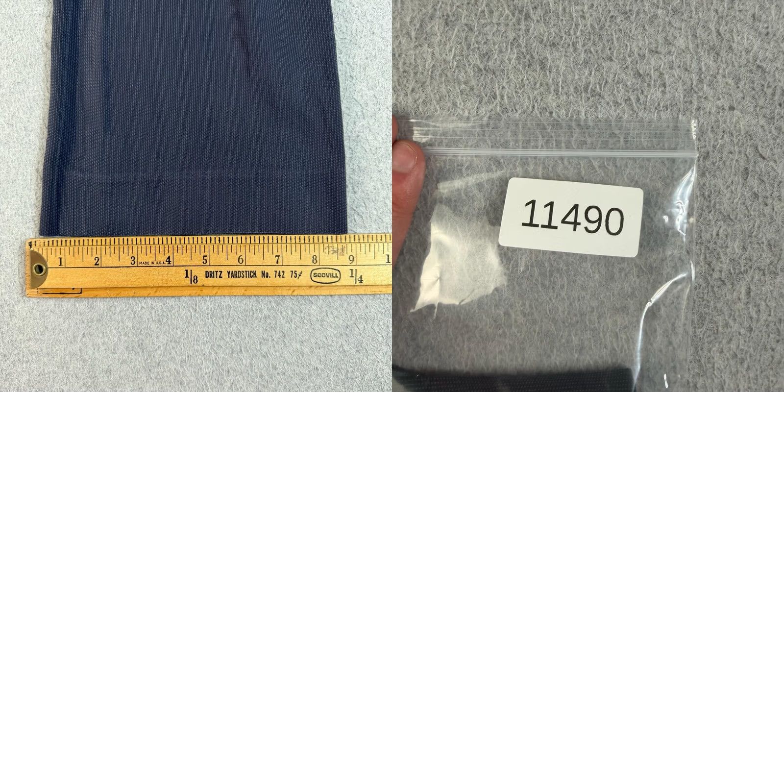 Emporio Armani Emporio Armani Pants Women 4 Blue Pinstripe Straight Leg Quiet Luxury Made Italy Size 27" / US 4 / IT 40 - 8 Thumbnail