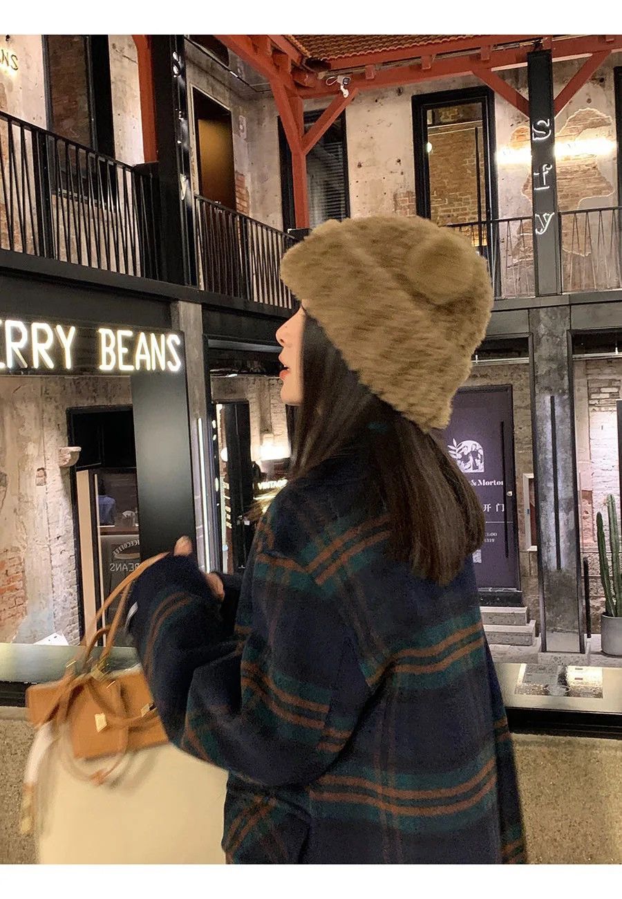 Japanese Brand × Vintage Bear Ears Autumn Winter Warm Hat Size ONE SIZE - 6 Thumbnail