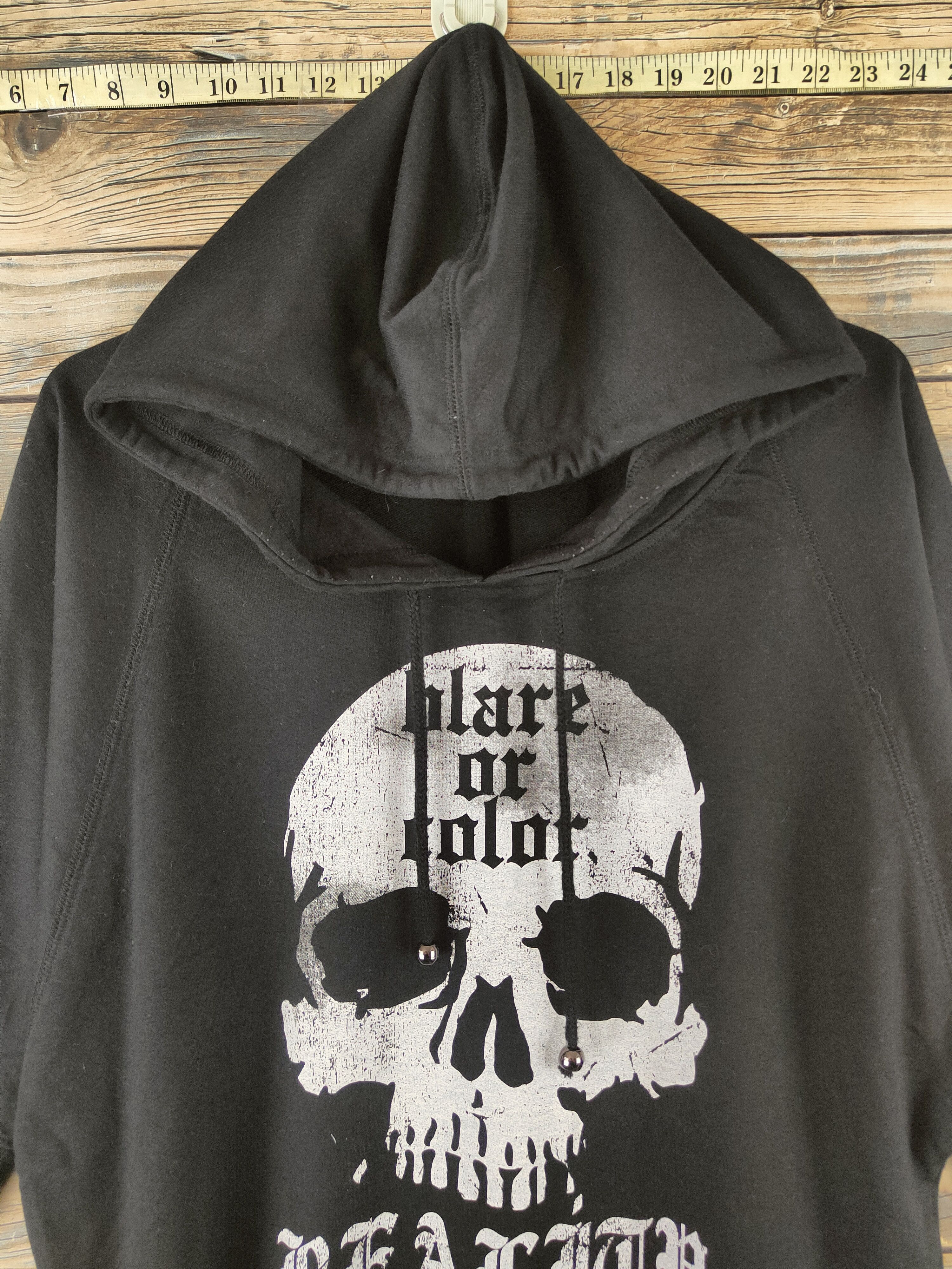 Japanese Brand DL Galyge Black Hoodie Sweatshirt #46-783 Size US M / EU 48-50 / 2 - 2 Thumbnail