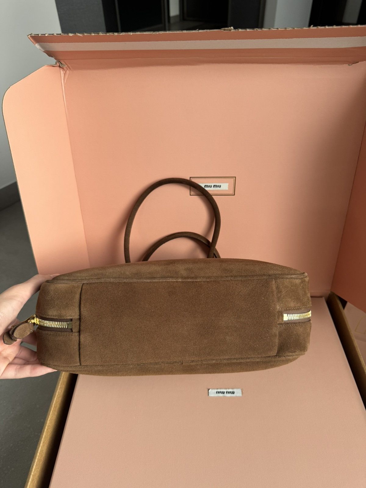 Miu Miu Miu miu bag « beau » brown, as new. Size ONE SIZE - 7 Thumbnail