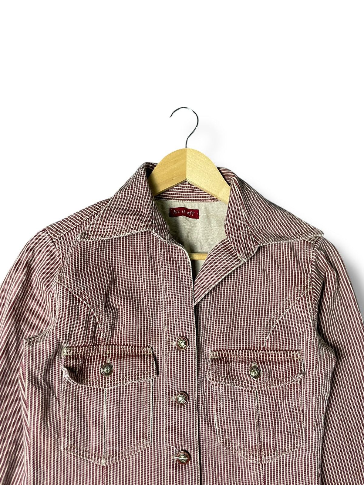 Japanese Brand × Vintage Hit It Off Brand Button Belted Jacket (73) Size US XXS / EU 40 - 5 Thumbnail