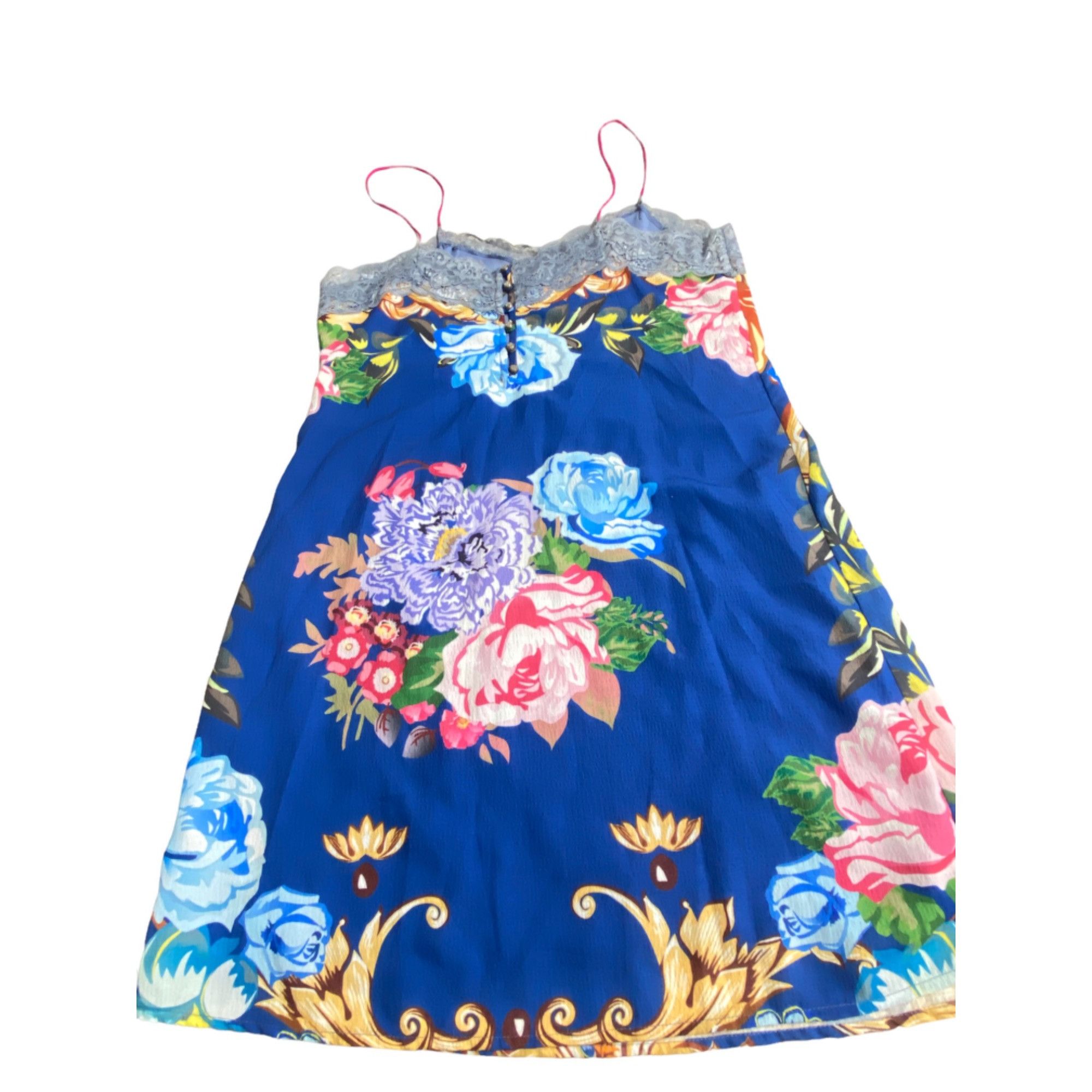 Other Aratta Silent Journey Ines Mini Slip Dress Blue Floral NWOT Size S / US 4 / IT 40 - 14 Thumbnail