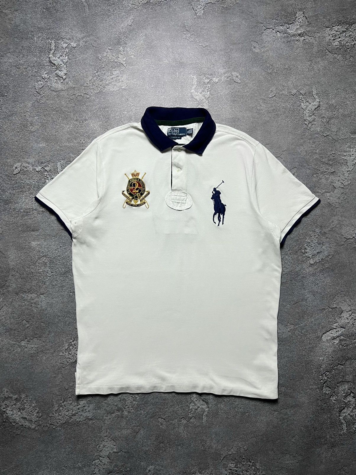 Polo Ralph Lauren 90x Vintage Ralph Lauren T-Shirt Chief Keef Big Pony Striped Size US XL / EU 56 / 4 - 1 Thumbnail