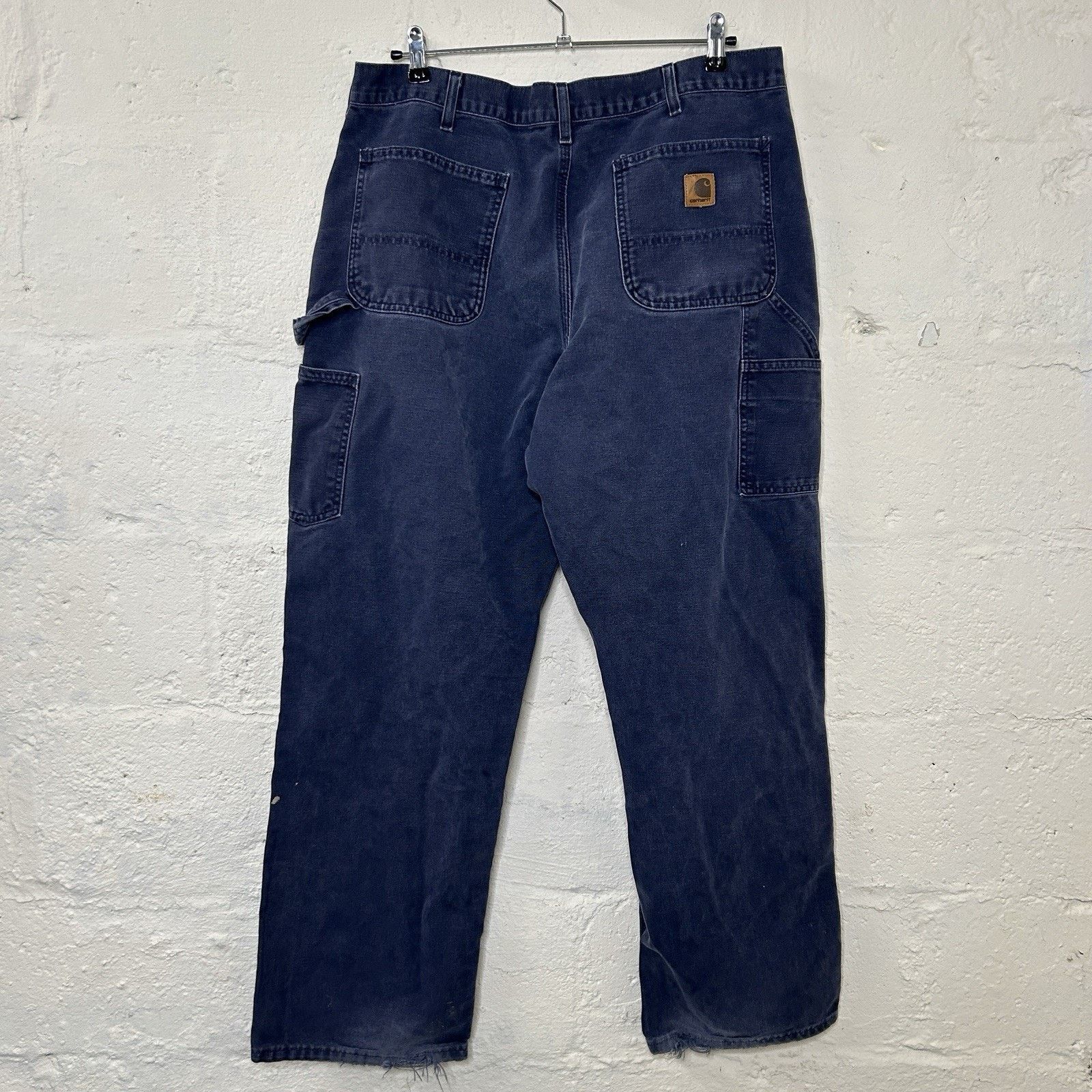 Carhartt Vintage Carhartt Dungaree Fit Work Pants “Midnight Navy” B11 Size US 38 / EU 54 - 2 Thumbnail
