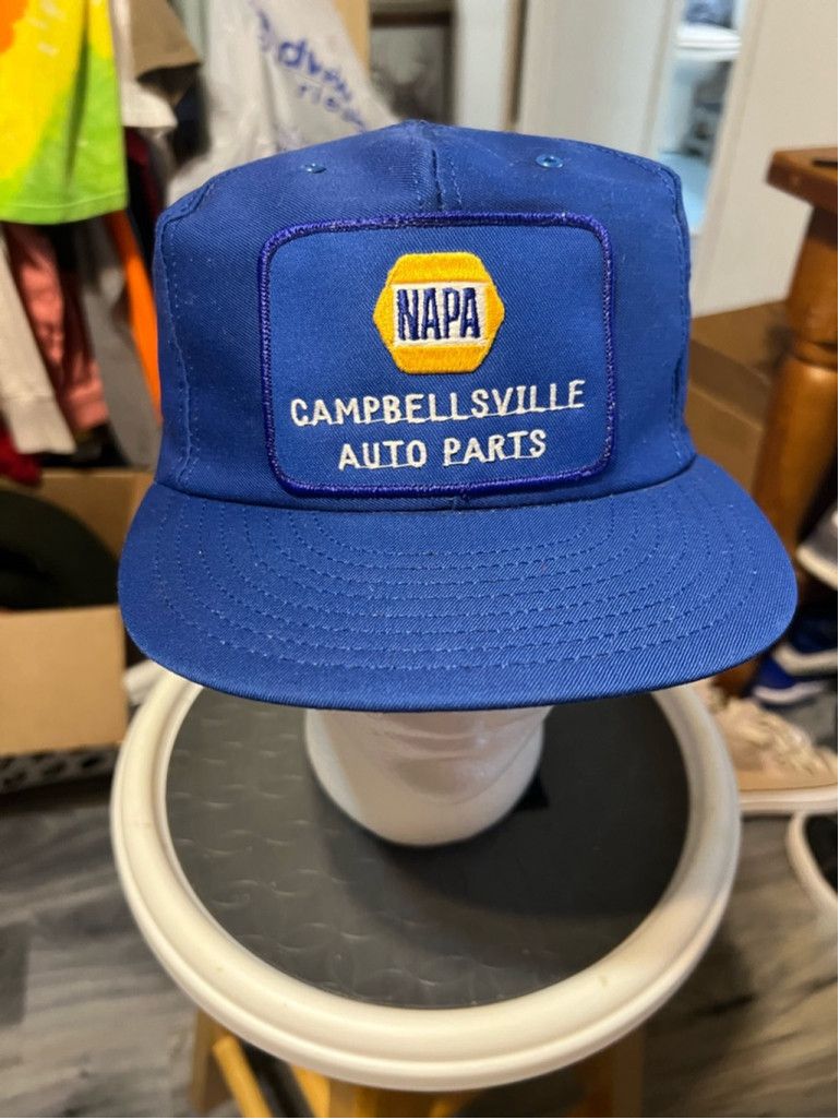 Vintage Vintage Unisex NAPA Baseball Cap Adjustable Blue Size ONE SIZE - 2 Thumbnail