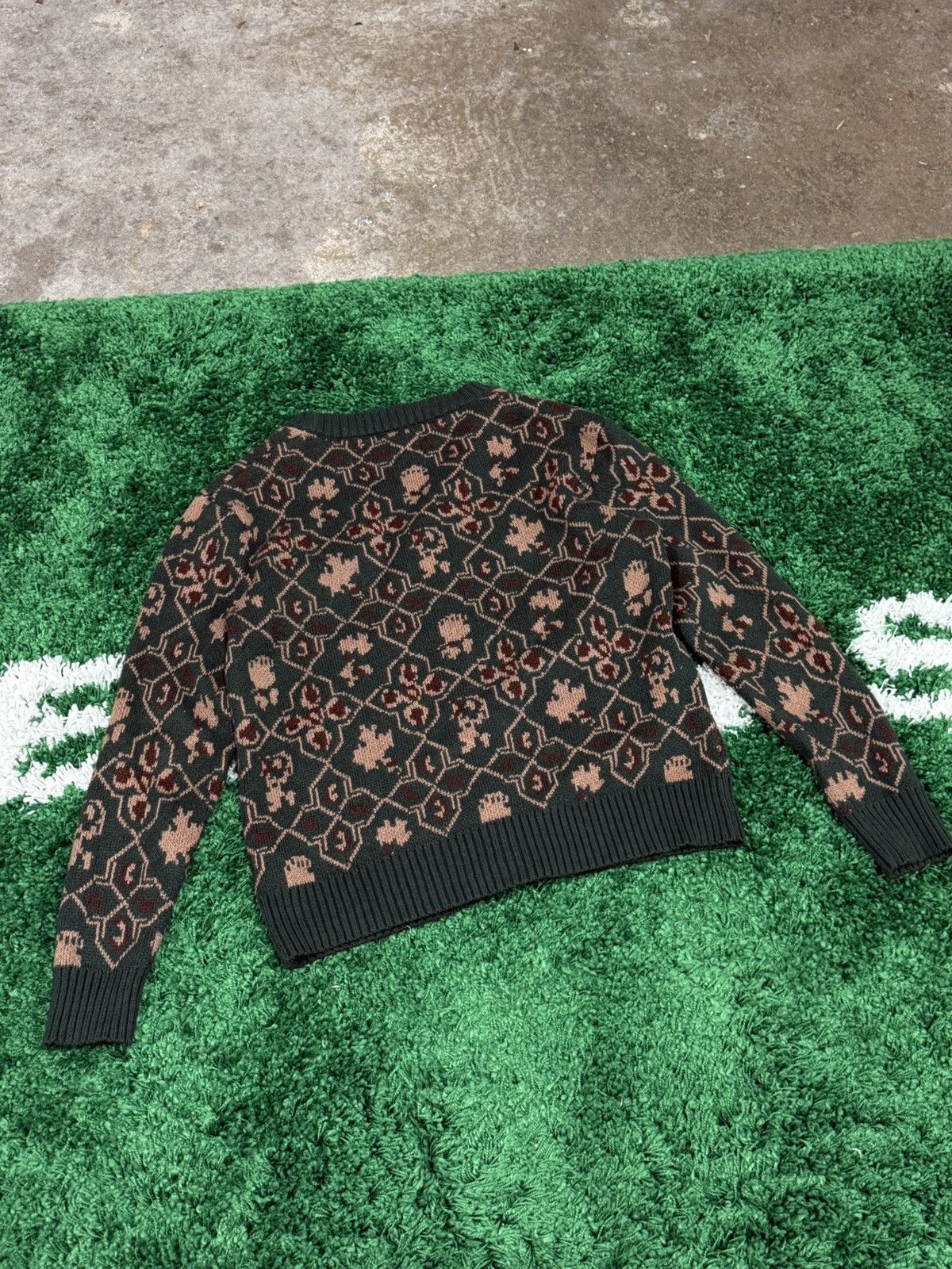 Cotton On Cotton On Leaf Leaves Fall Knit Cardigan Sweater Medium M Size US M / EU 48-50 / 2 - 5 Thumbnail