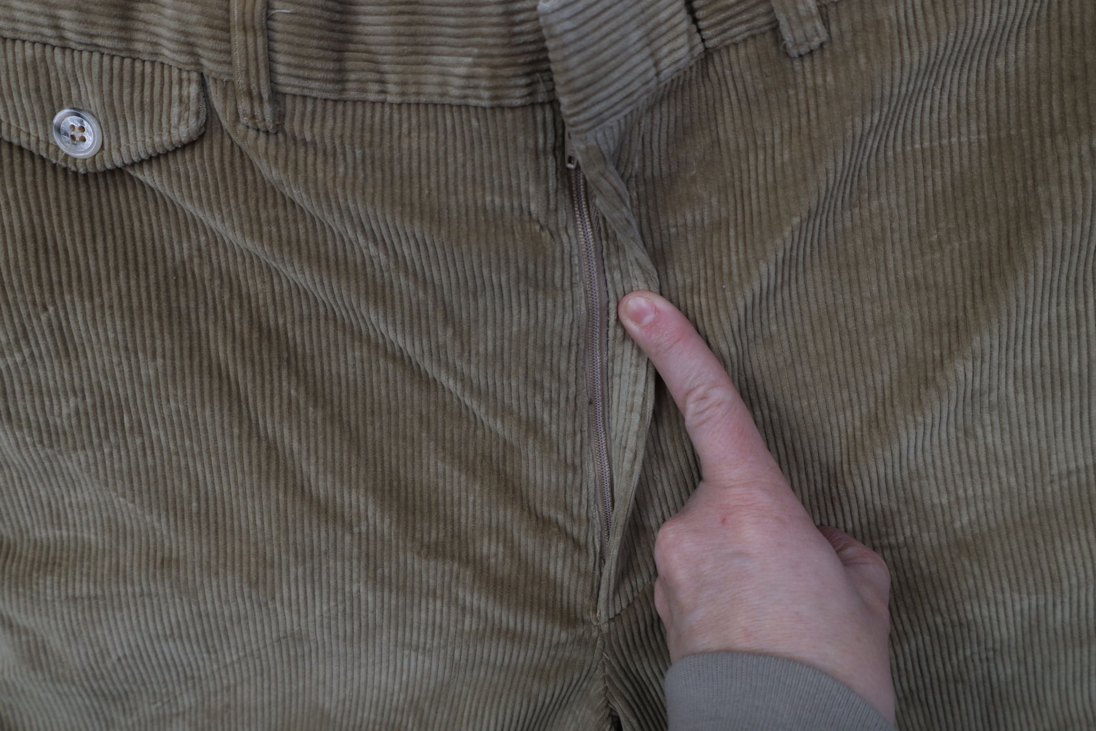 Vintage Vintage 70s Streetwear Wide Leg Corduroy Chino Pants USA Size US 36 / EU 52 - 7 Thumbnail