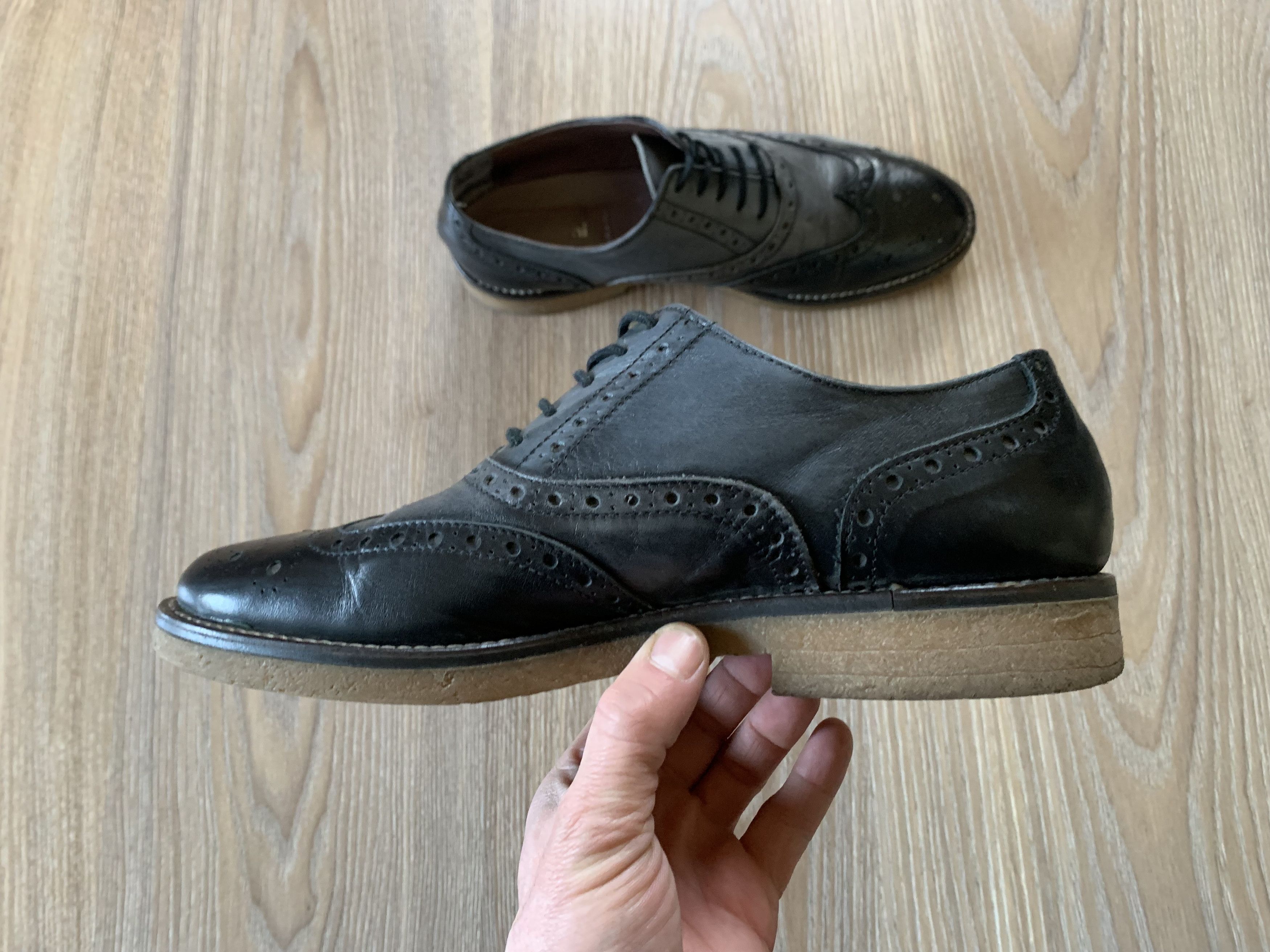 Baldinini × Vintage Men's Baldinini Trend Vintage Brogs Size US 8 / EU 41 - 5 Thumbnail