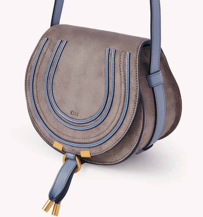 Chloe o1loc1c10425 Size: OS / Marcie Small Saddle Bag in Grey Size ONE SIZE - 5 Thumbnail