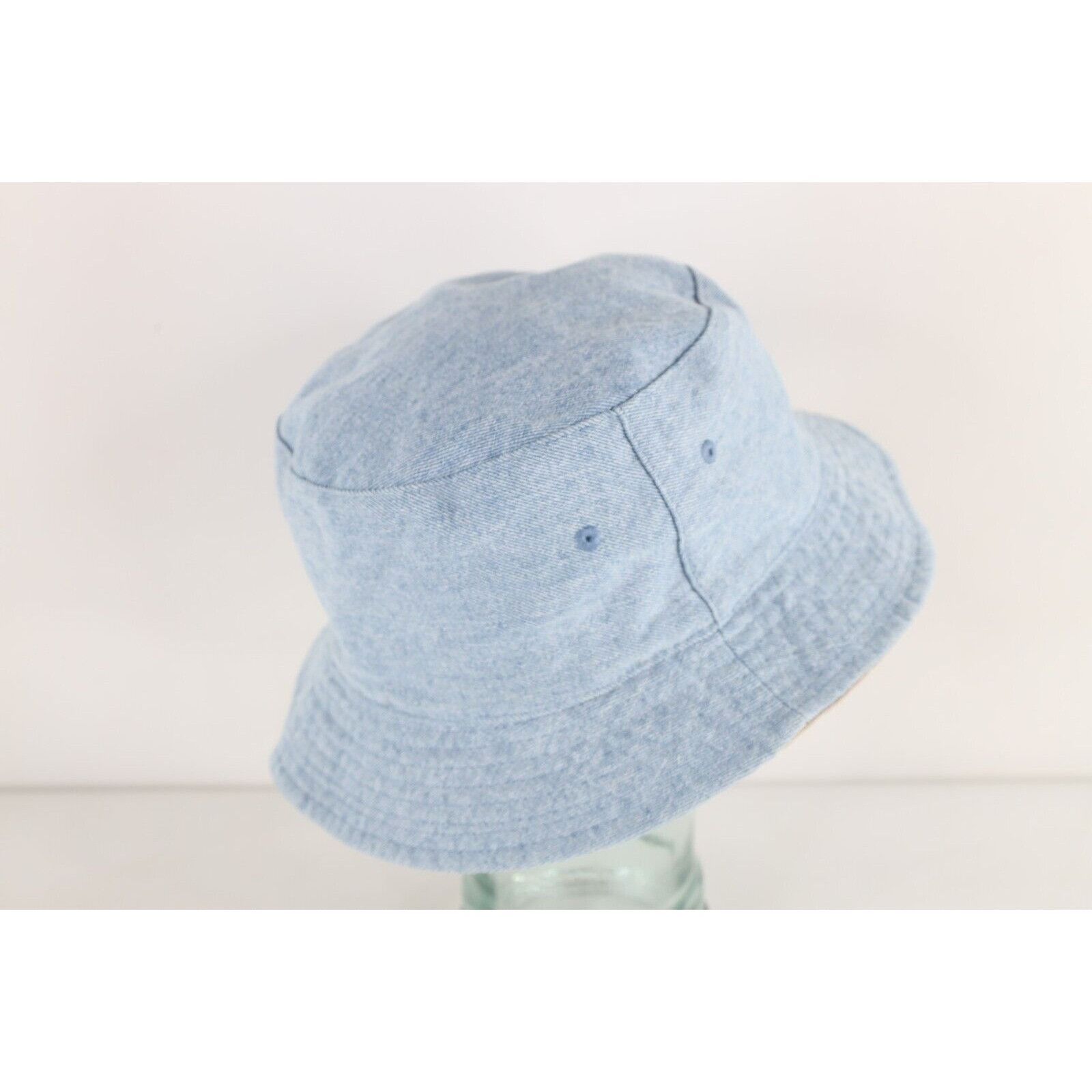 Vintage Vintage 90s Streetwear Faded Reversible Denim Bucket Hat Size ONE SIZE - 4 Thumbnail