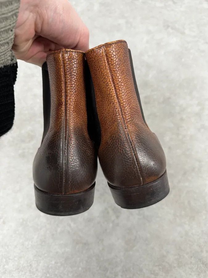 The Last Conspiracy The Last Conspiracy Brown Gradient Leather Boots Size US 8 / EU 41 - 9 Thumbnail