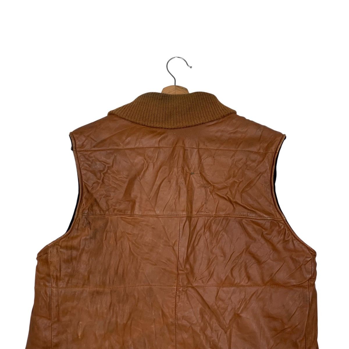 Leather 90’s CRESCO Outerwear Brown Leather Vest #2152-C95 Size US M / EU 48-50 / 2 - 8 Thumbnail