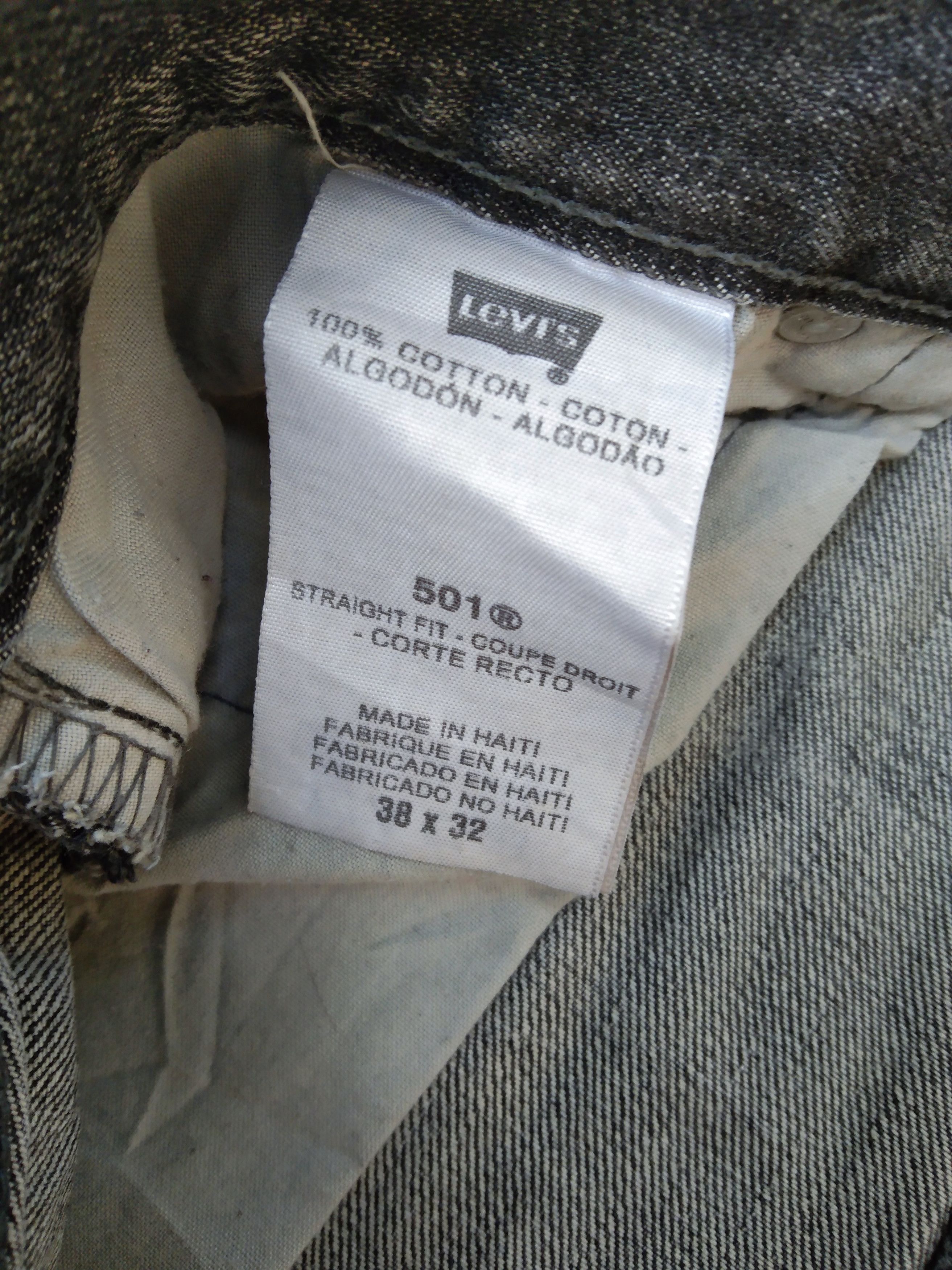 Levi's Vintage Levi's 501 Grey Straight Leg Distressed Jeans 38x32 Size US 38 / EU 54 - 8 Thumbnail