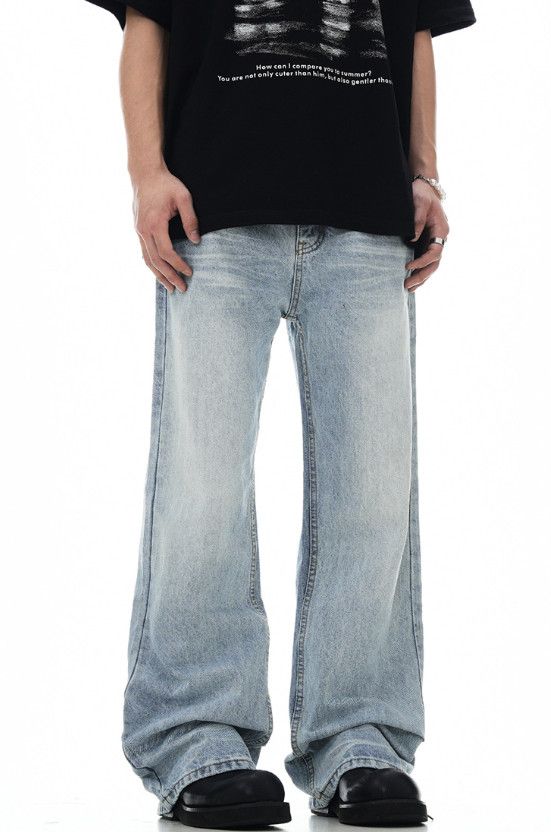 Japanese Brand American retro men's cleanfit loose casual flared jeans Size US 32 / EU 48 - 1 Thumbnail