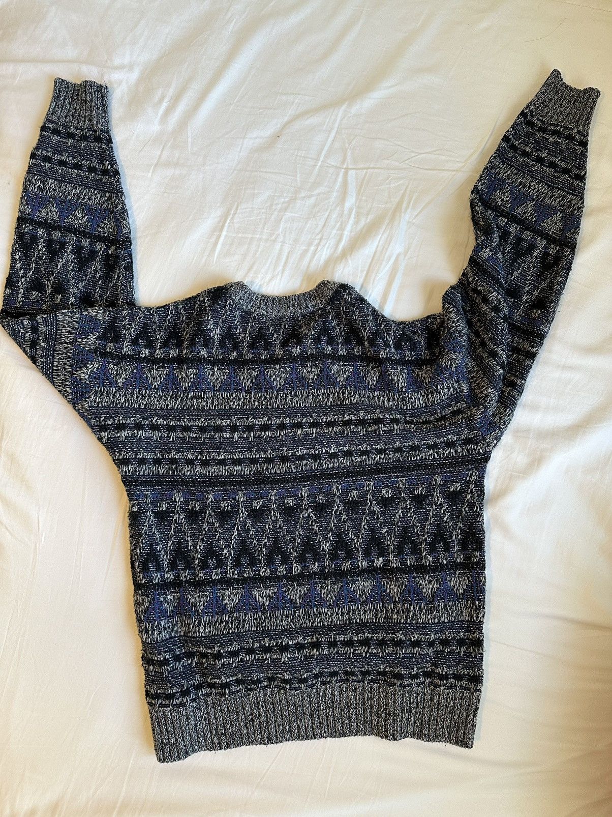 Method Vintage Method Crewneck blue/grey/black sweater Size US L / EU 52-54 / 3 - 2 Thumbnail