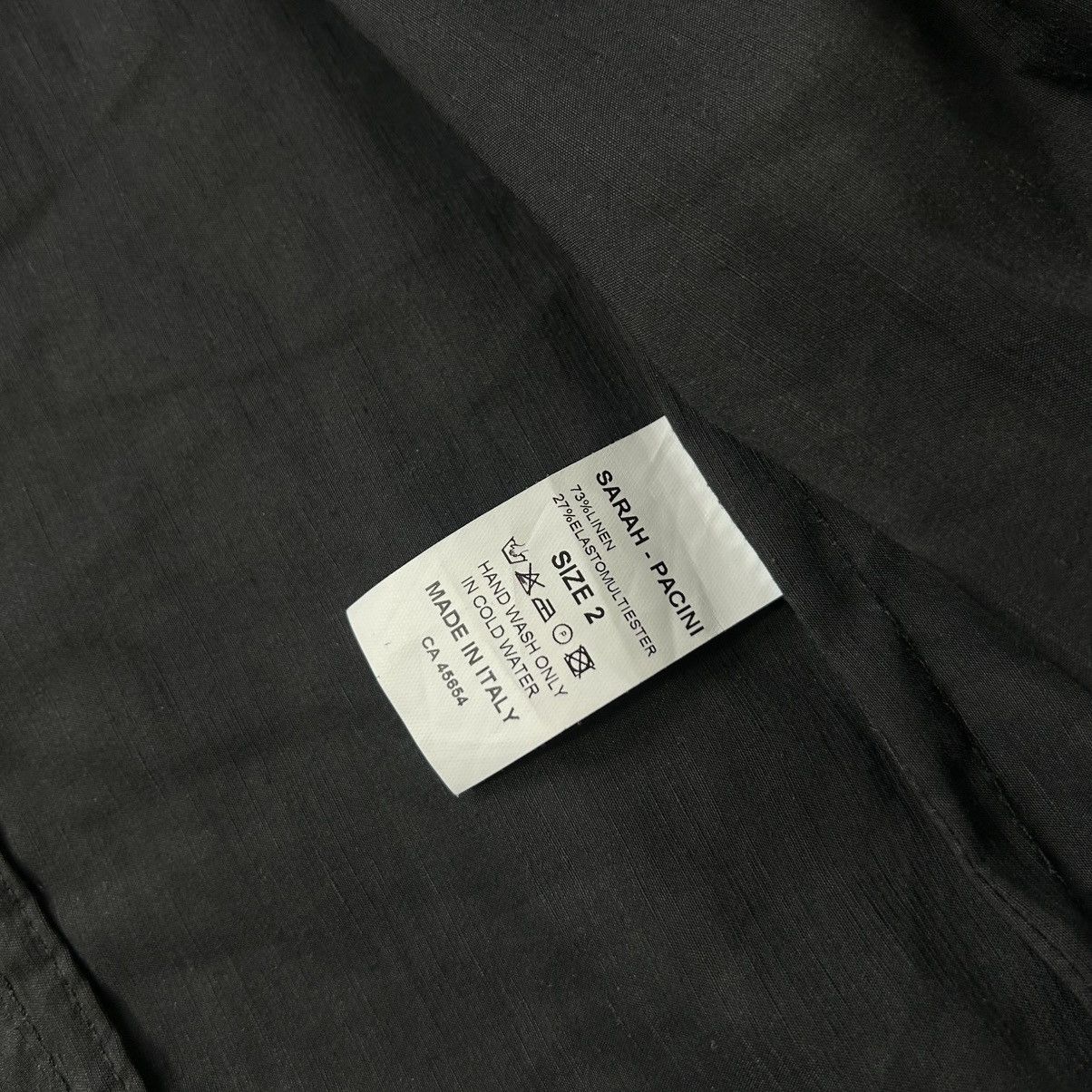Sarah Pacini Sarah Pacini Avantgarde Linen Biker Jacket Style Size XS / US 0-2 / IT 36-38 - 9 Thumbnail