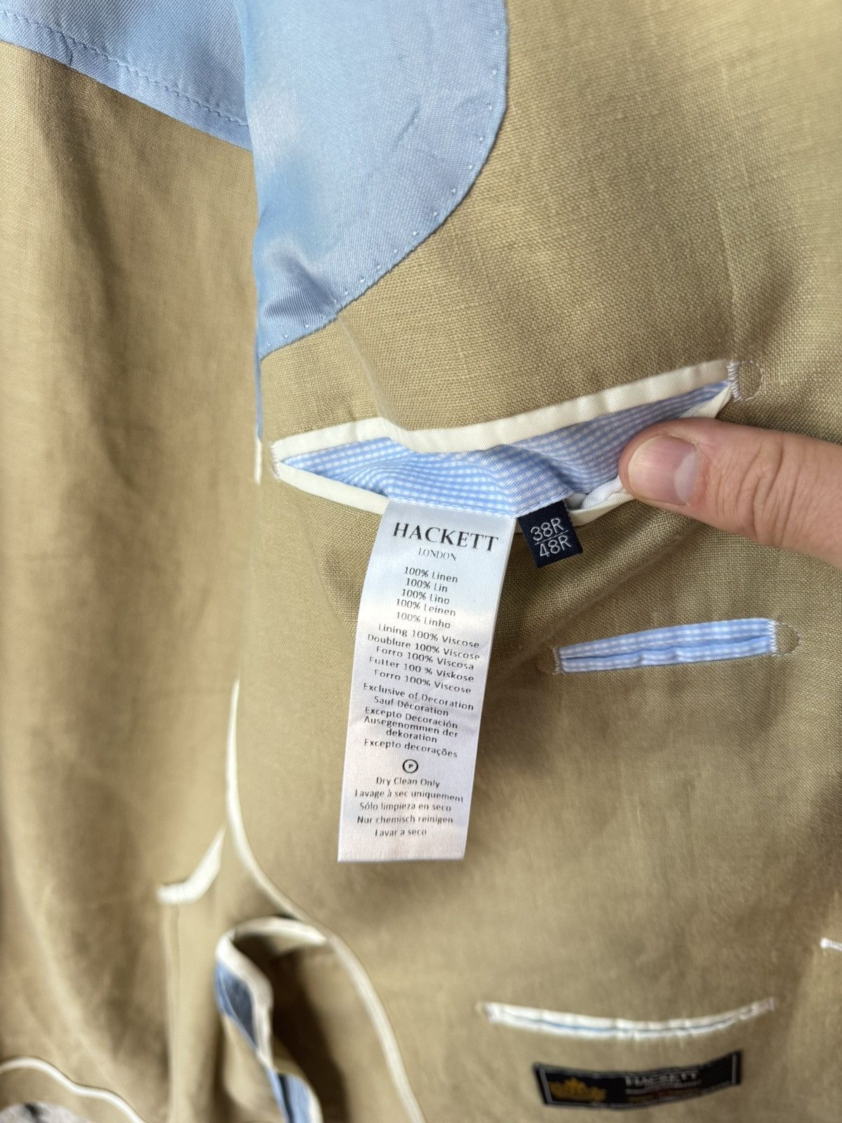 Hackett Hackett lino blazer size M Size 38R - 10 Thumbnail